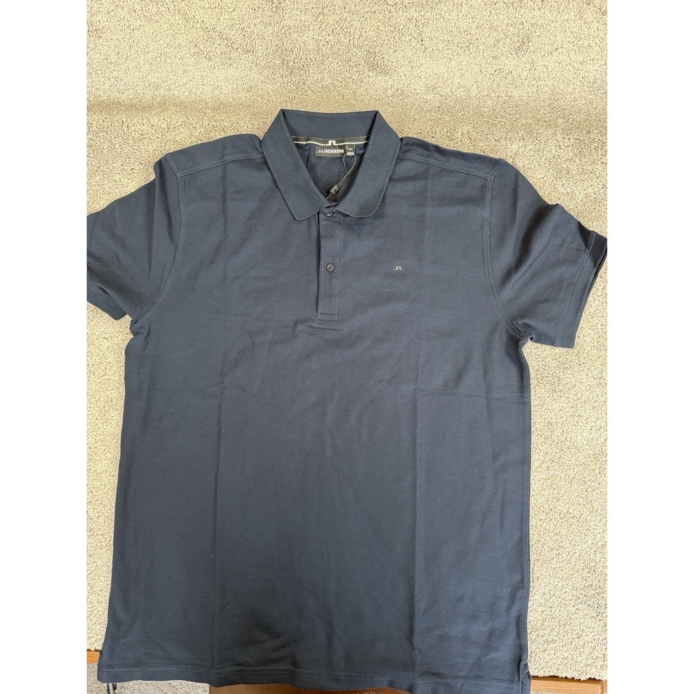 J Lindeberg Men's TX Wicking Relaxed Fit Golf Polo, Gray Color, SZ M/L, NWT